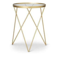 Odkládací stolek EMILY Ø 35,5 cm, zlatý