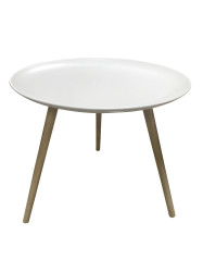 Odkládací stolek ISLAND Ø 54 cm, bílý