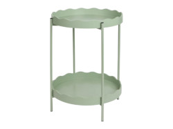 Odkládací stolek RAVELO Ø 40,5 cm, zelený