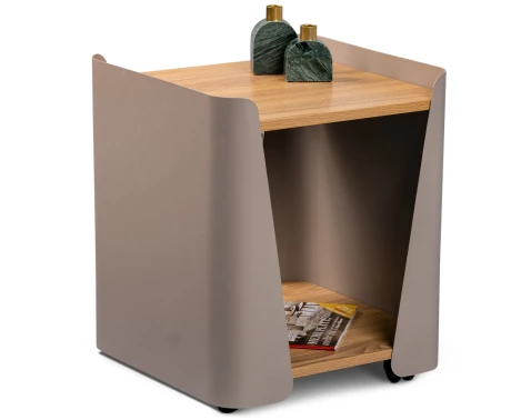 Odkládací stolek Sandro 3, dub/taupe