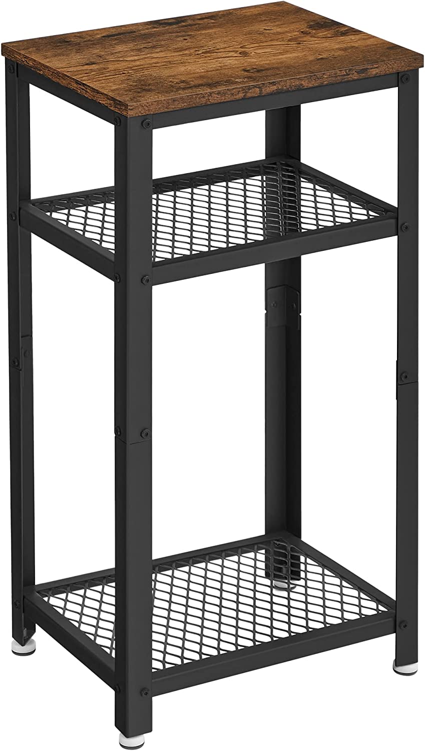 Odkládací stolek ZENVIRO 40 x 30 cm, hnědá/šedá
