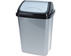 Odpadkový koš 10 l, černo-šedý