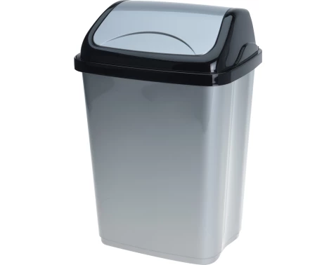 Odpadkový koš 5 l, černo-šedý