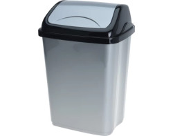 Odpadkový koš 5 l, černo-šedý