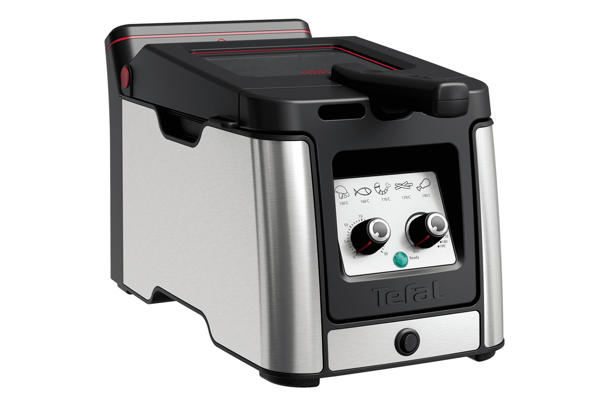 Olejová fritéza Tefal Clear Duo FR600D10 Černá/Nerezová