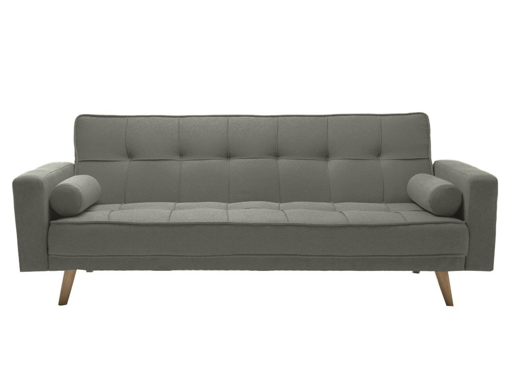 Olivově šedá rozkládací pohovka NESTOR VELVET