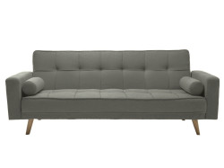 Olivově šedá rozkládací pohovka NESTOR VELVET