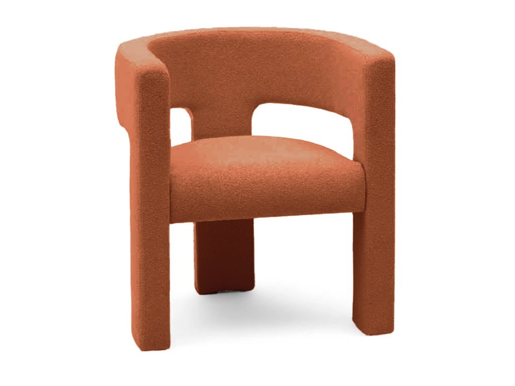 Oranžové designové křeslo ALPAH B