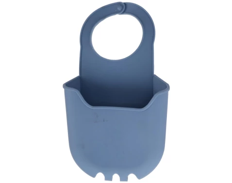 Organizér do dřezu silikonový, modrý/šedý