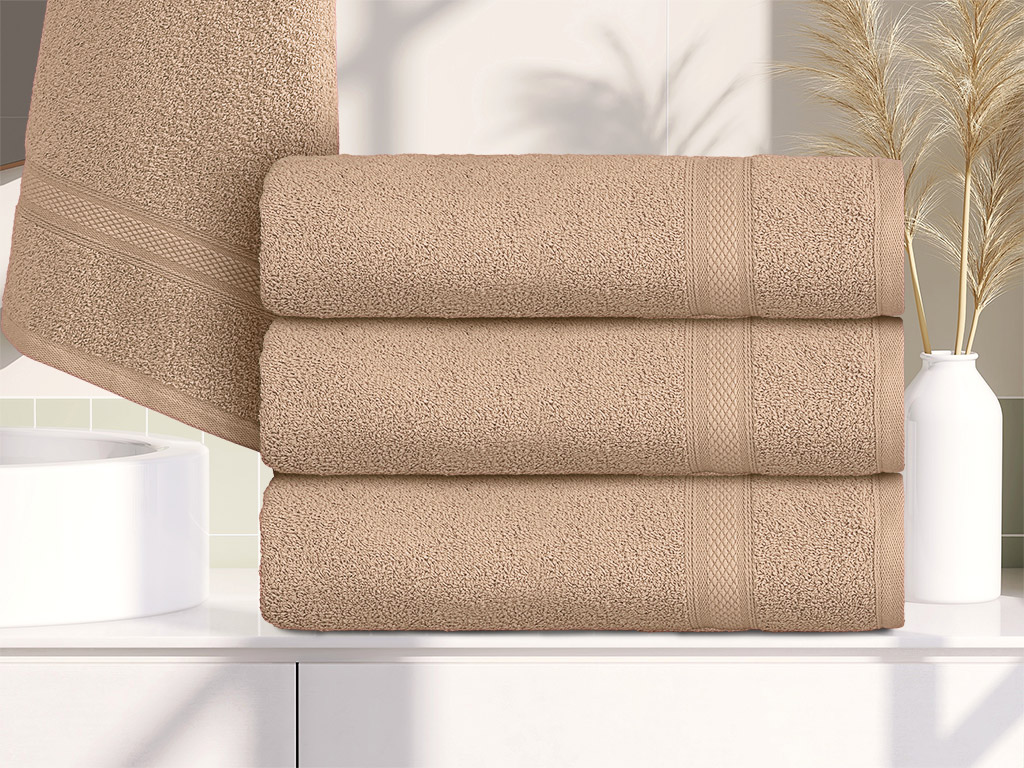 Osuška CLARYSSE ELEGANCE 70x140 cm písková, 100% bavlna