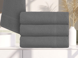 Osuška CLARYSSE ELEGANCE 70x140 cm šedá, 100% bavlna