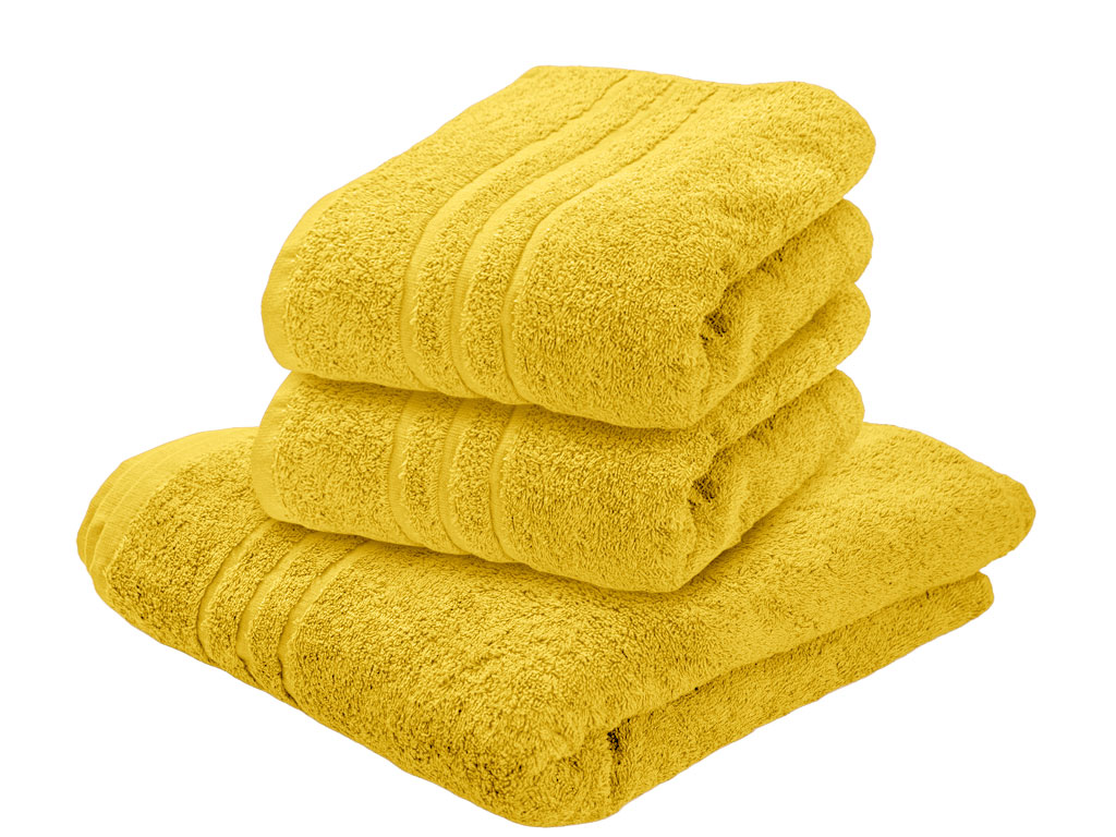 Osuška Comfort 70 x 140 cm žlutá, 100% bavlna