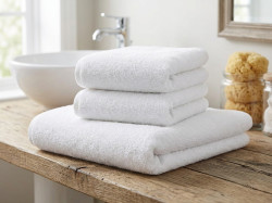 Osuška MONEA 70x140 cm bílá, 100% bavlna