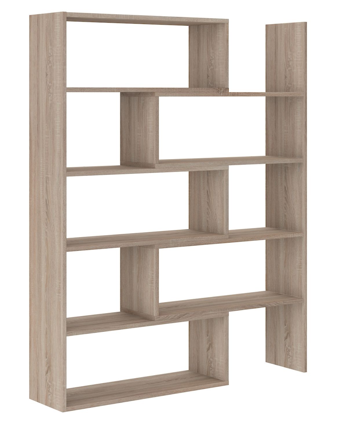 Otevřený regál s policemi Karol 01 Dub Sonoma 138x110 cm