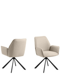 Otočná jídelní židle, čalouněná Glenda