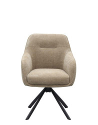 Otočná jídelní židle Avola, chenille taupe (51140008)