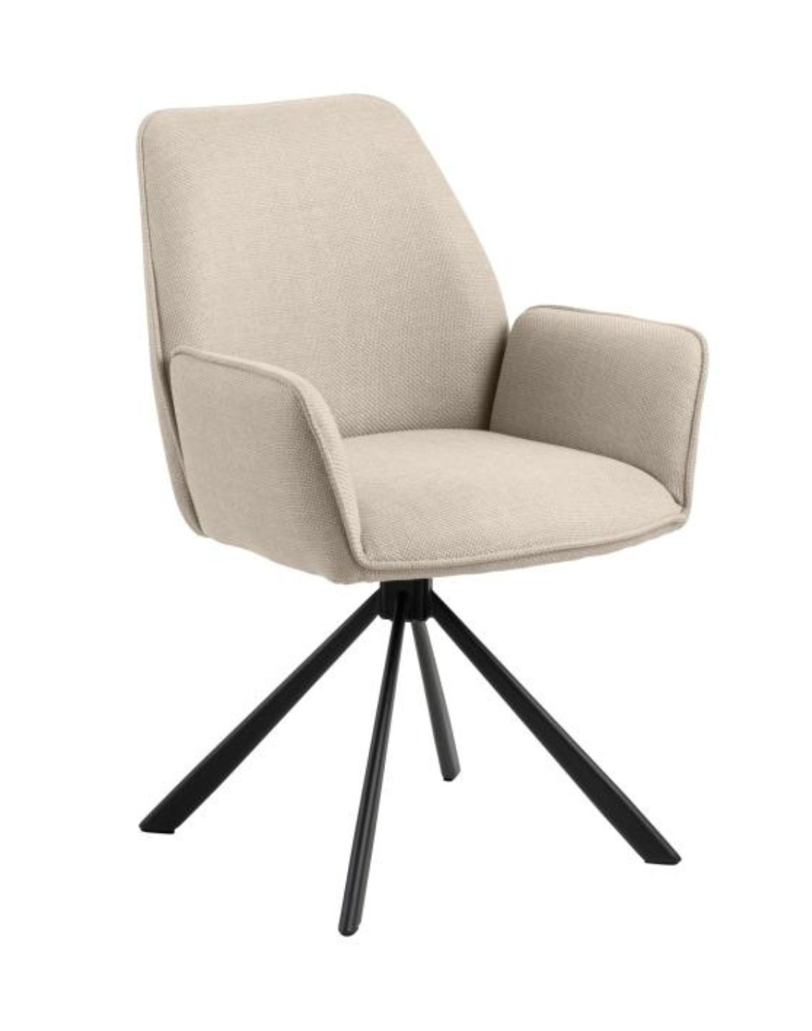 Otočná jídelní židle Glenda, béžová (07425)