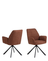 Otočná jídelní židle Glenda, skořicová (07480)