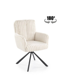 Otočná jídelní židle K572, krémová