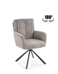 Otočná jídelní židle K572, šedá
