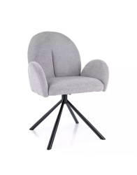 Otočná židle Planet Raven – světle šedá