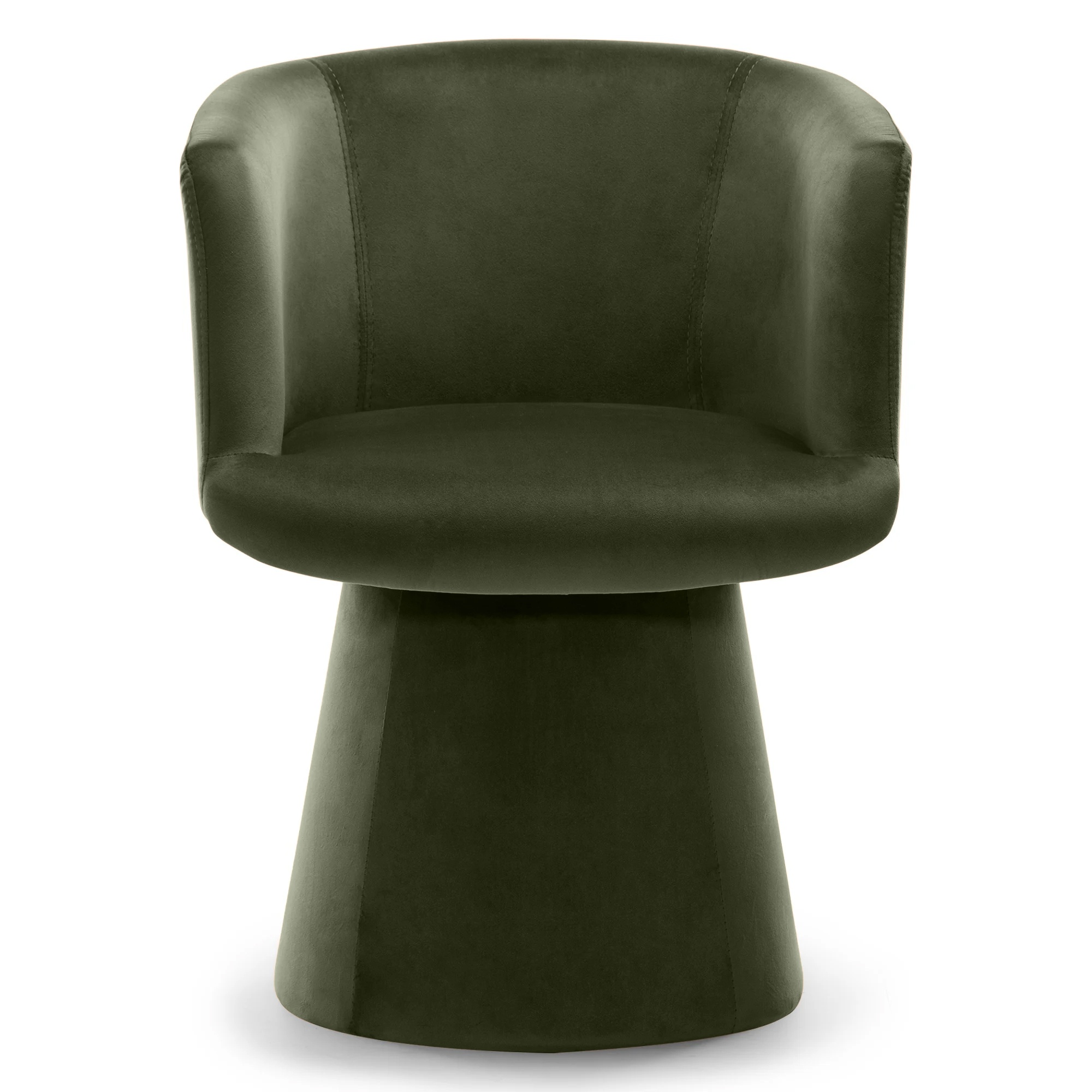 Otočné designové křeslo YATO MAGIC VELVET, tmavě zelené