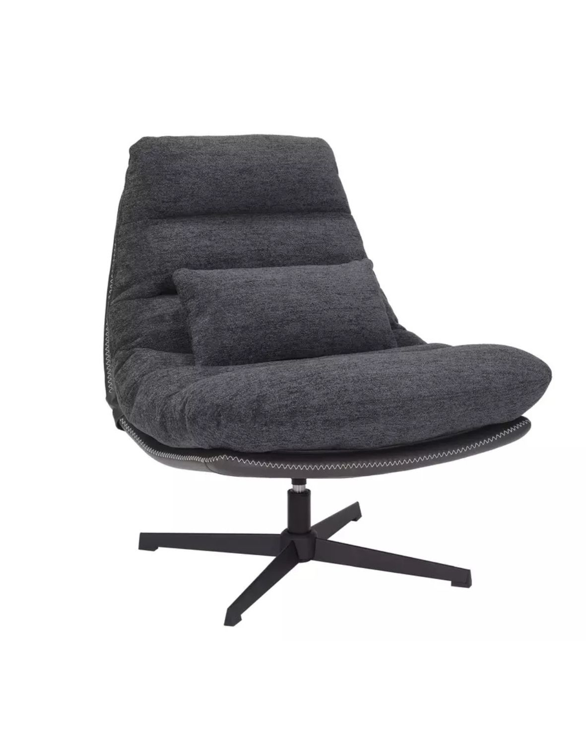 Otočné křeslo Felicia Raven – tmavě šedé