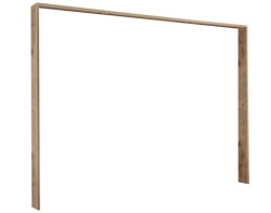 Paspartový rám k šatní skříni Daria, dub