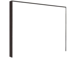 Paspartový rám k šatní skříni Detroit, antracitová ocel