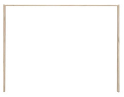 Paspartový rám k šatní skříni Utah, dub pískový