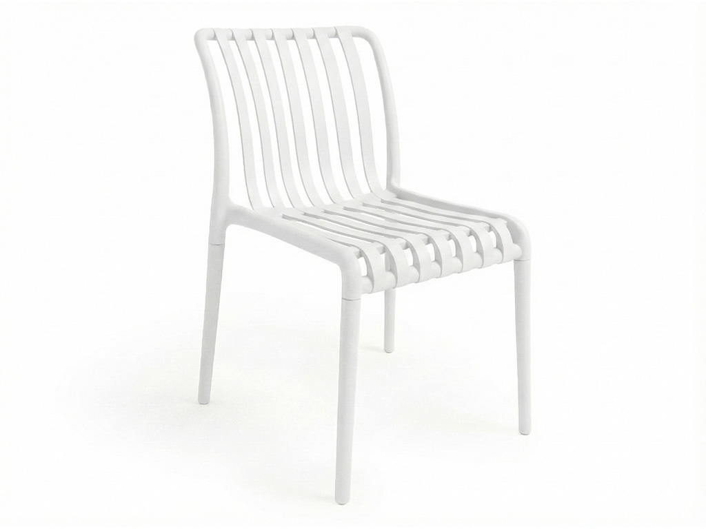 Plastová židle TREGO, bílá