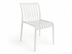 Plastová židle TREGO, bílá