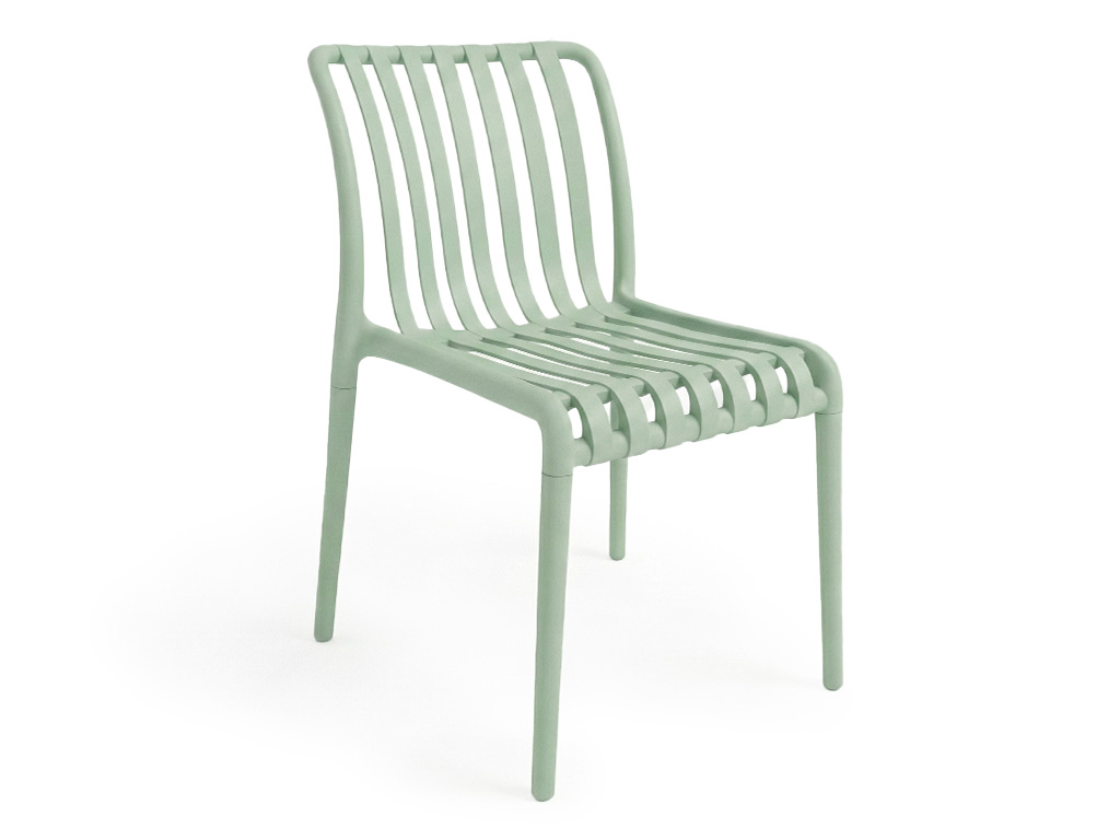 Plastová židle TREGO, zelená