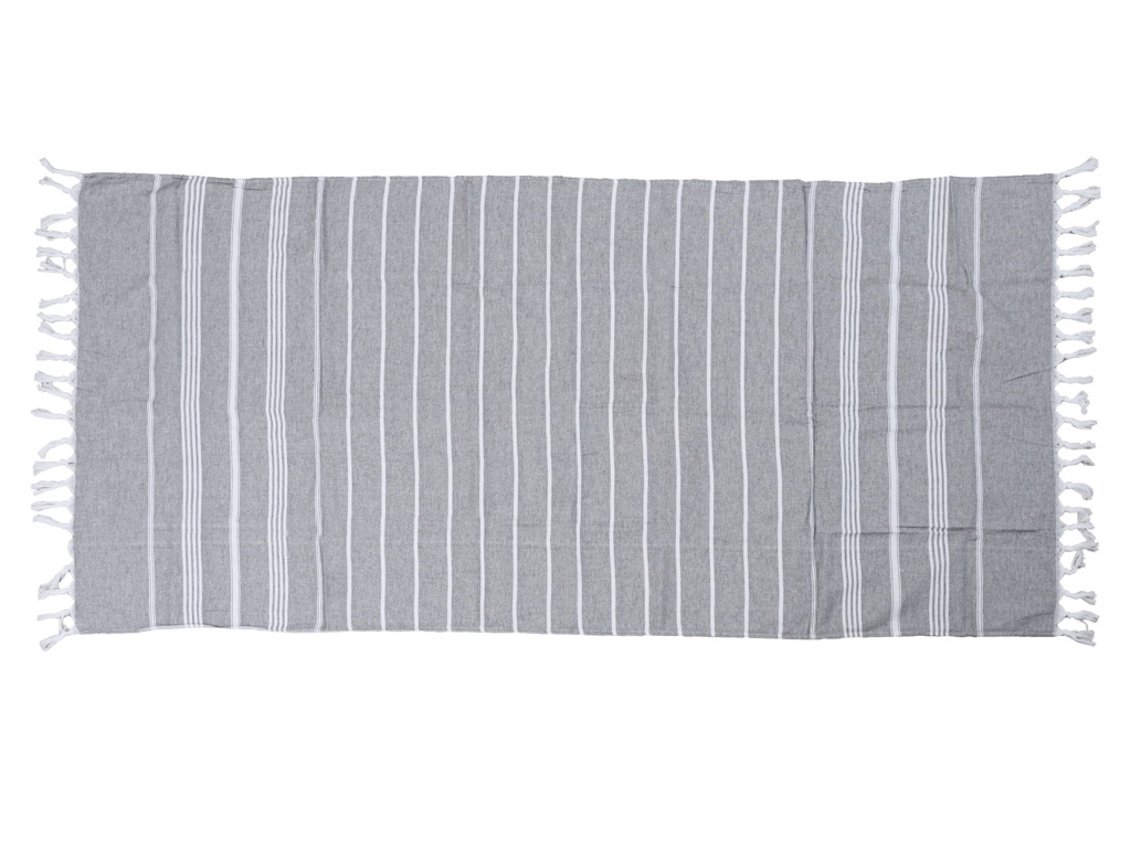 Plážová osuška FARAO 90 x 180 cm, šedá