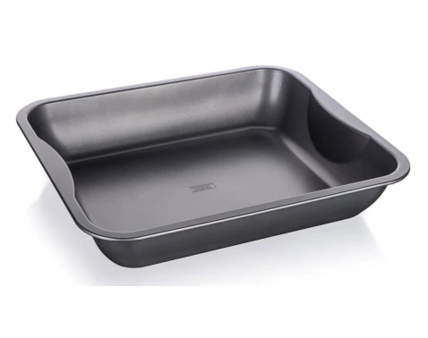 Plech na pečení Culinaria 39 cm, hluboký šedostříbrný