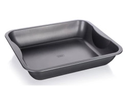 Plech na pečení Culinaria 39 cm, hluboký šedostříbrný