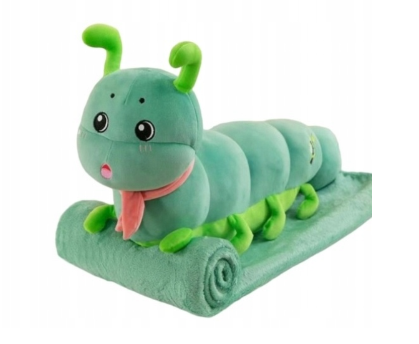 Plyšová HOUSENKA s dětskou dekou uvnitř, zelená