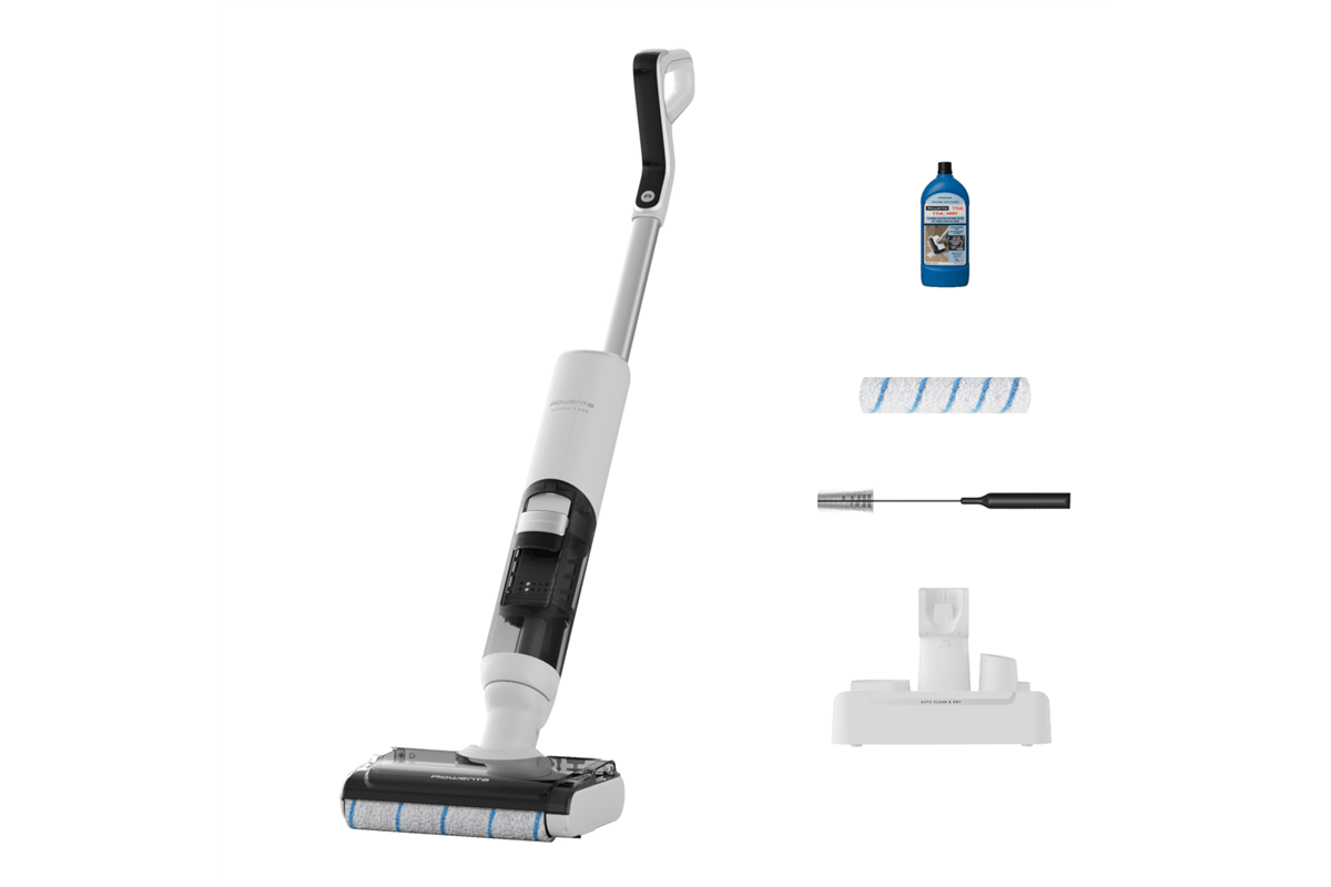 Podlahová myčka a vysavač 2v1 Rowenta X-Clean 5 na mokré a suché vysávání GZ5435E0 Černá/Bílá