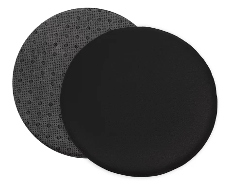 Podsedák na židle antracitový 38 cm, imitace kůže