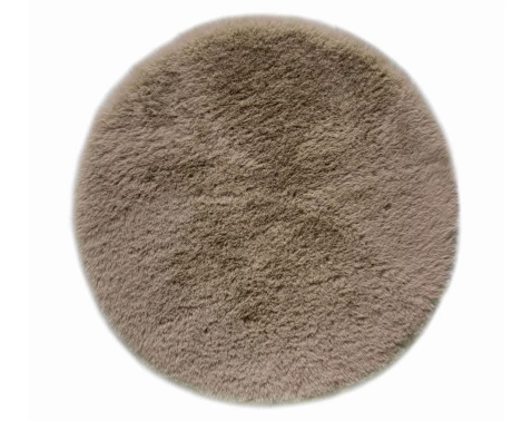 Podsedák na židle Fuzzy 35x35 cm, hnědý