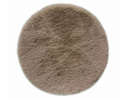 Podsedák na židle Fuzzy 35x35 cm, hnědý