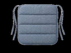 Podsedák na židli LINGE BLUE 37x37 cm, modrý