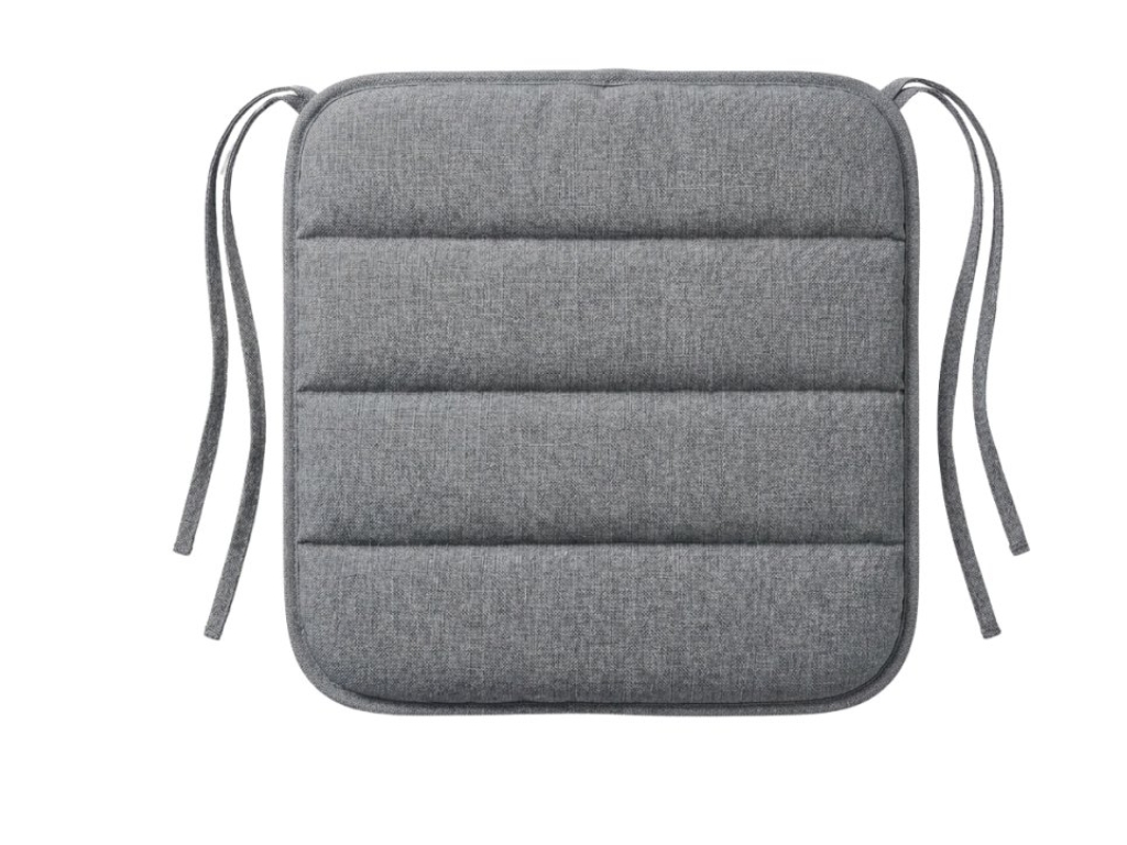 Podsedák na židli LINGE GREY 37x37 cm, šedý