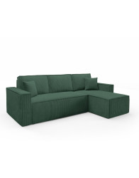 Pohodlná univerzální rohová sedací souprava s funkcí spaní Basic L 240 cm