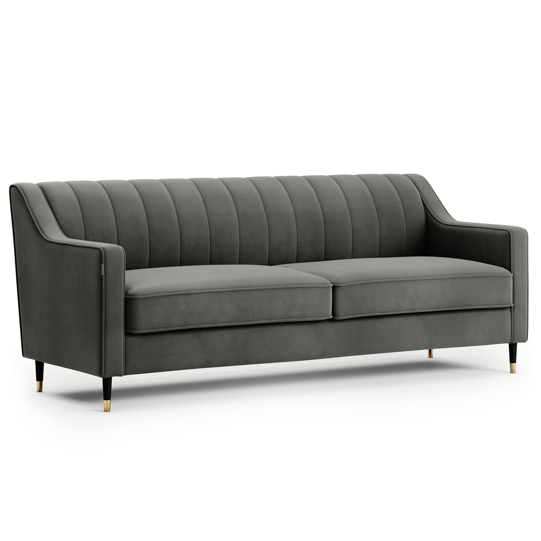 Pohovka 3místná PEPPER šedá