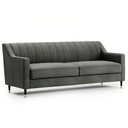 Pohovka 3místná PEPPER šedá