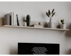 Police na zeď Asko Living,135 cm, béžová kašmír