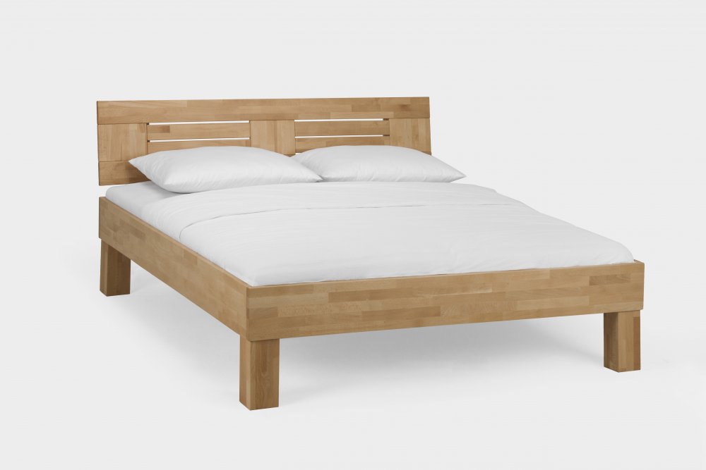 Postel Classic system 375.KT - masivní lakovaný buk 90 × 200 cm