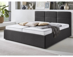 Postel Domango 140x200 cm, antracitově šedá látka