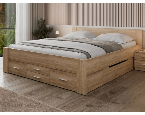 Postel Iwetta 180x200 cm, dub sonoma